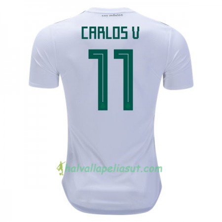 Jalkapallo Pelipaidat Meksiko Carlos V 11 World Cup 2018 Vieraspaita